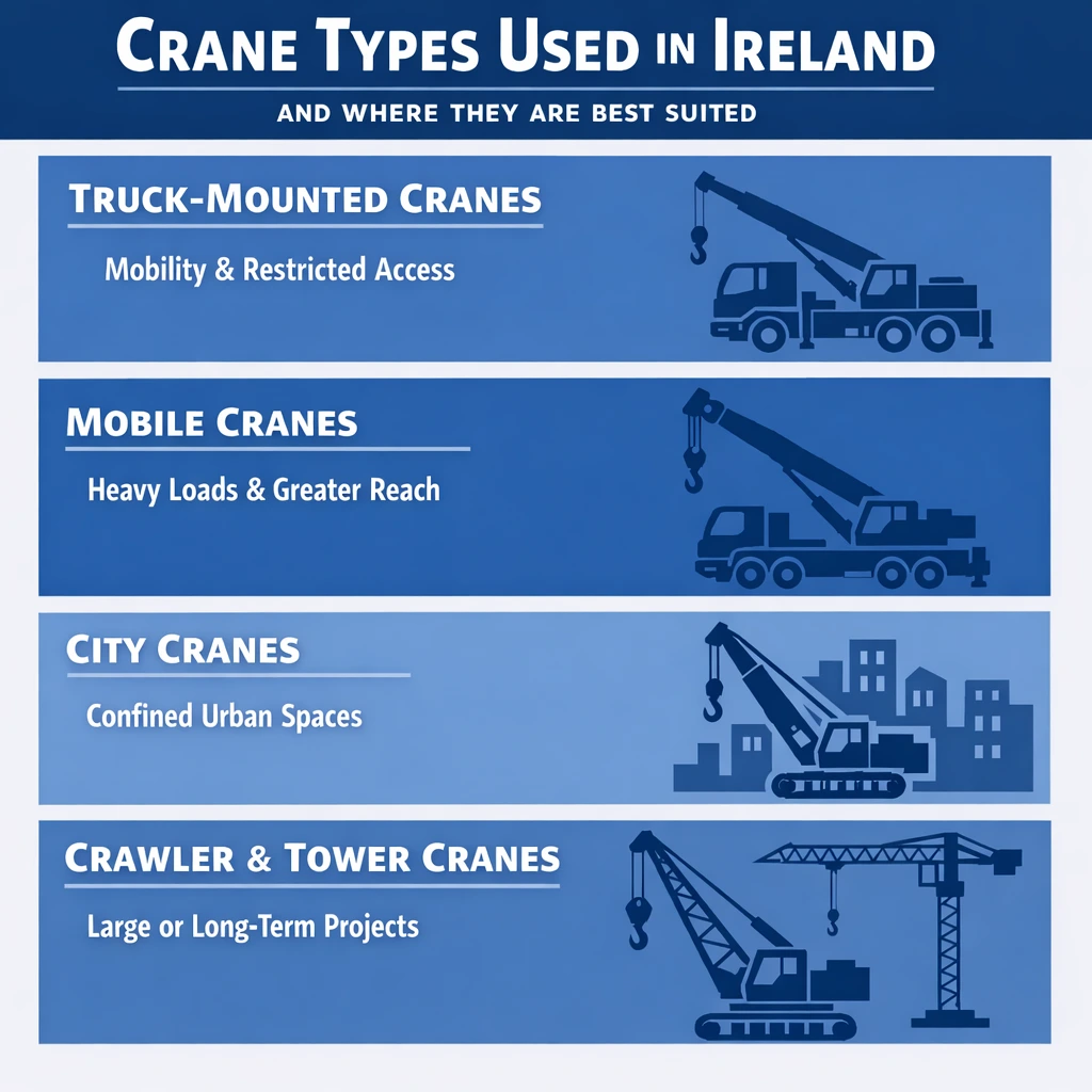 Crane Types Used in Ireland