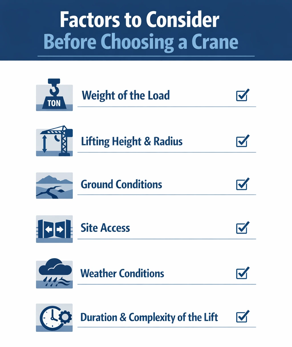 Key Factors to Consider Before Choosing a Crane